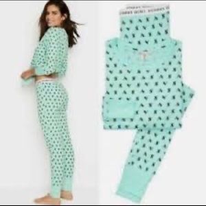 Victoria's Secret Mint Green Pajama Set